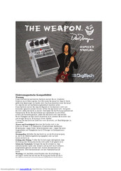 DigiTech THE WEAPON Benutzerhandbuch