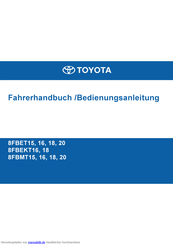 Toyota 8FBMT18 Bedienungsanleitung