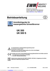 EWM UK 500 Betriebsanleitung