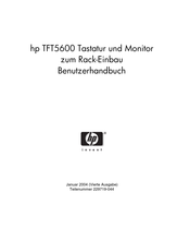 HP TFT5600 Tastatur und Monitor zum Rack-Einbau Benutzerhandbuch