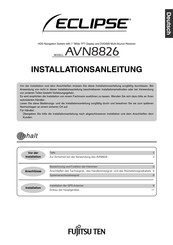Eclipse AVN8826 Installationsanleitung