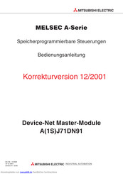 Mitsubishi Electric MELSEC A Serie Bedienungsanleitung