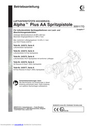 Graco Alpha Plus AA Betriebsanleitung
