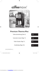 Coffeemaxx Premium Thermo Plus Gebrauchsanleitung