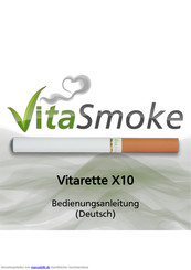 VitaSmoke Vitarette X10 Bedienungsanleitung