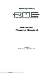 RME Audio Fireface UFX Bedienungsanleitung