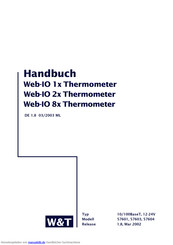 W&T Electronics Web-IO 1 Serie Handbuch