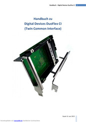 Digital Devices DuoFlex CI Handbuch