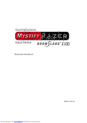 TerraTec Mystify RAZER Handbuch