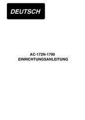 JUKI AC-172N-1790 Anleitung