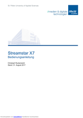 Streamstar X7 Bedienungsanleitung