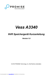 Promise Technology Vess A3340 Kurzanleitung