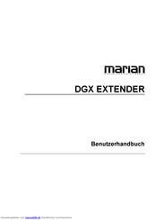 MARIAN DGX Benutzerhandbuch