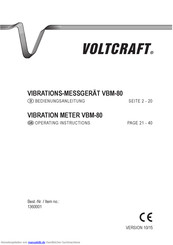 VOLTCRAFT VBM-80 Bedienungsanleitung