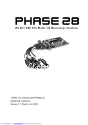TerraTec PHASE 28 Handbuch