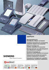 Siemens optiPoint signature module Montageanleitung
