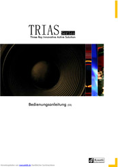 Acoustic TRIAS 1100 Bedienungsanleitung