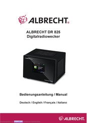 Albrecht DR 825 Bedienungsanleitung