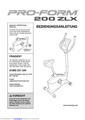 ICON pro-form 200 zlx PFEVEX73108.1 Bedienungsanleitung