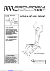 Icon Pro-form PacerPrograms 485P PFEVEL24831 Bedienungsanleitung