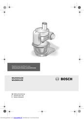 Bosch MUZXDS1DE Gebrauchsanleitung