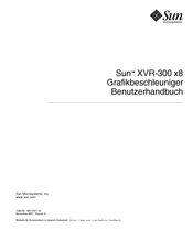 Sun Microsystems XVR-300 x8 Benutzerhandbuch