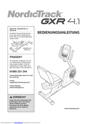 NordicTrack GXR 4.1 Bedienungsanleitung