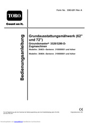 Toro Serie Groundsmaster 3320 Bedienungsanleitung
