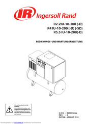 Ingersoll-Rand R4 IU-10-200-SD Bedienungsanleitung Und Wartungsanleitung