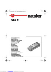 Master WDM 61 Bedienungsanleitung