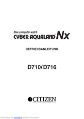 Citizen Cyber aqualand Nx D710 Betriebsanleitung