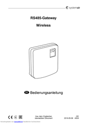 SystemAir RS485-Gateway Bedienungsanleitung