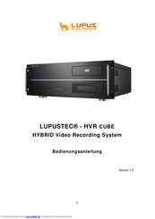 Lupus LUPUSTEC-HVR CUBE Bedienungsanleitung