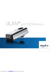 devolo dLAN pro 500 Wireless+ Bedienungsanleitung