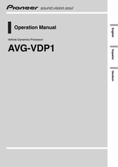 Pioneer AVG-VDP1 Bedienungsanleitung