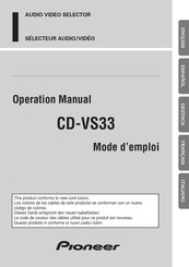 Pioneer CD-VS33 Bedienungsanleitung