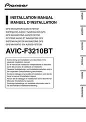 Pioneer AVIC-F3210BT Installationshandbuch