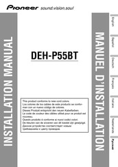 Pioneer DEH-P55BT Installationsanleitung