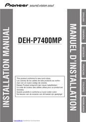 Pioneer DEH-P7400MP Installationsanleitung