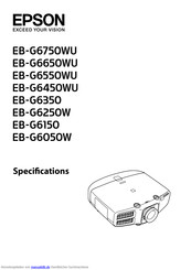 Epson EB-G6550WU Handbuch