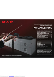 Sharp MX-7500N Kurzanleitung