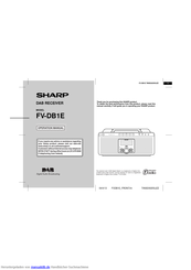 Sharp FV-DB1E Bedienungsanleitung