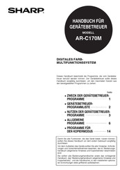 Sharp AR-C170M Handbuch