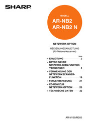 Sharp AR-NB2 Bedienungsanleitung