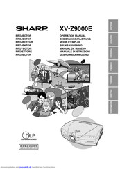 Sharp XV-Z9000E Bedienungsanleitung