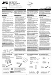 JVC KW-AV71BT Installationsanleitung