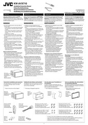 JVC KW-AVX710 Installationsanleitung