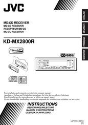 JVC KD-MX2800R Bedienungsanleitung