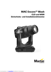 Martin MAC Encore WASH Installationshandbuch