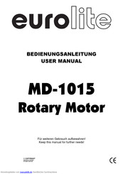 EuroLite MD-1015 Rotary Motor Bedienungsanleitung
